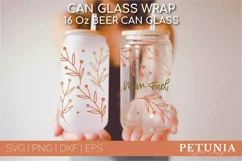 MOM FUEL COFFEE QUOTE CAN GLASS SVG BEING USED AS A MOTHERS DAY CAN GLASS WRAP
