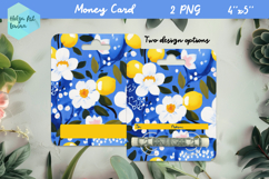 Flowers money card holder PNG Product Image 1