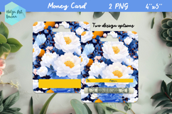 Flowers money card holder PNG Product Image 1