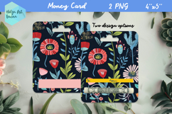 Flowers money card holder PNG Product Image 1