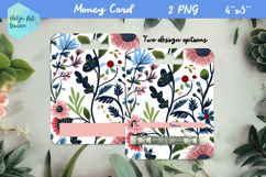 Flowers money card holder PNG Product Image 1