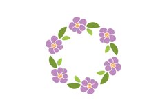 Flowers Monogram Frame Product Image 1