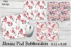 Flowers Mouse Pad. Flowers Mouse Pad Sublimation Product Image 1