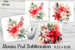 Flowers Mouse Pad. Flowers Mouse Pad Sublimation Product Image 1