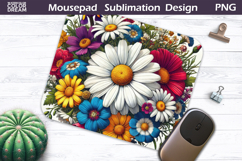 Wildflowers MousePad | Daisy Flowers Mouse Pad Product Image 1