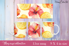 Flowers Mug Sublimation, wild flowers Design Mug Product Image 1