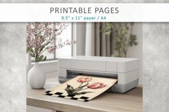 Old paper floral printables, junk journal pages Product Image 7