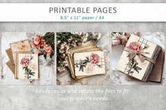 Old paper floral printables, junk journal Product Image 6