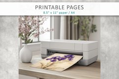 Distressed floral journal sheets, junk journal Product Image 7