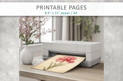 Rustic floral journal pages, floral printables Product Image 6