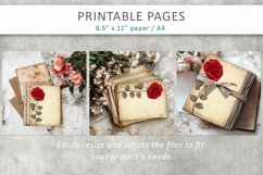 Floral scrapbook paper vintage, junk journal pages Product Image 6