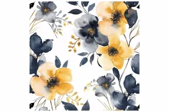 Floral Pattern Tile Tumbler Sublimation Product Image 2