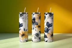 Floral Pattern Tile Tumbler Sublimation Product Image 1