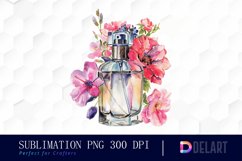 Flowers Perfume Bottle Illustration Clipart Product Image 1