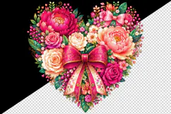 Flowers tumbler, mug wrap, clipart sublimation design Product Image 2