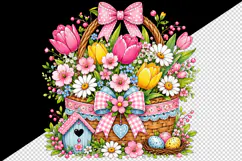 Flowers tumbler, mug wrap, clipart sublimation design Product Image 2