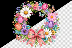 Flowers tumbler, mug wrap, clipart sublimation design Product Image 2