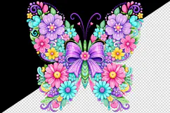 Flowers tumbler, mug wrap, clipart sublimation design Product Image 2