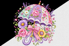 Flowers tumbler, mug wrap, clipart sublimation design Product Image 2