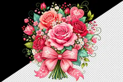 Flowers tumbler, mug wrap, clipart sublimation design Product Image 2