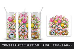 Flowers tumbler, mug wrap, clipart sublimation design Product Image 4