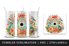 Flowers tumbler, mug wrap, clipart sublimation design Product Image 4
