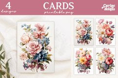 flowers printable cards