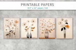 flowers junk journal, printable paper Product Image 2