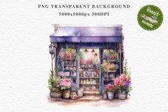 Flowers Shop Floral Storefront Clipart PNG Scrapbooking Art Watercolor Transparent wedding invitation shirt designs sublimation printable bloom architecture watercolor floral storefront, flowers shop clipart, sublimation nursery, wedding invitation