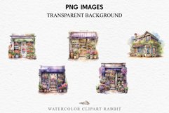 Flowers Shop Floral Storefront Clipart PNG Scrapbooking Art Watercolor Transparent wedding invitation shirt designs sublimation printable bloom architecture