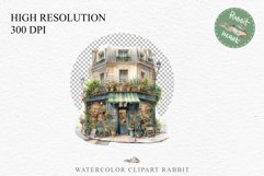 Flowers Shop Floral Storefront Clipart PNG Scrapbooking Art Watercolor Transparent wedding invitation shirt designs sublimation printable bloom architecture