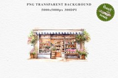 Flowers Shop Floral Storefront Clipart PNG Scrapbooking Art Watercolor Transparent wedding invitation shirt designs sublimation printable bloom architecture watercolor floral storefront, flowers shop clipart, sublimation nursery, wedding invitation