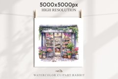 Flowers Shop Floral Storefront Clipart PNG Scrapbooking Art Watercolor Transparent wedding invitation shirt designs sublimation printable bloom architecture