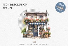 Flowers Shop Floral Storefront Clipart PNG Scrapbooking Art Watercolor Transparent wedding invitation shirt designs sublimation printable bloom architecture