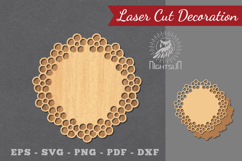 Flowers Sign Laser Cut Decoration Product Image 1