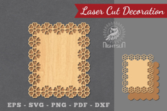 Flowers Sign Laser Cut Decoration Product Image 1