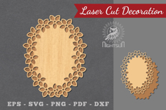 Flowers Sign Laser Cut Decoration Product Image 1