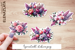 Floral Stickers | Flowers Sticker | Elegant Flowers PNG Product Image 1