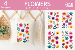 Flowers Sublimation Designs