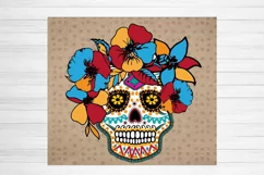 Sugar Scull PNG. Tumbler Sublimation. Day of The Dead. 20 oz Product Image 2
