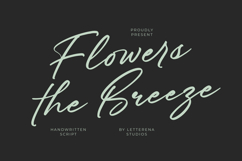 Flowers the Breeze - Handwritten Script Product Image 1