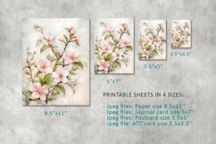 Floral Printable Sheets, junk journal, ATC Card Product Image 2