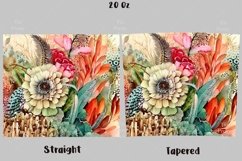 Tumbler Sublimation flowers 20 oz tumbler wrap Png 