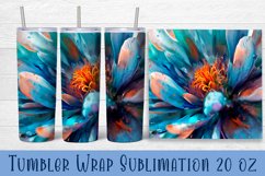 Flower tumbler wrap|Tumbler sublimation 20 oz|Spring floral Product Image 1