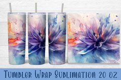 Flower tumbler wrap|Tumbler sublimation 20 oz|Spring floral Product Image 1
