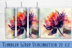 Flower tumbler wrap|Tumbler sublimation 20 oz|Spring floral Product Image 1
