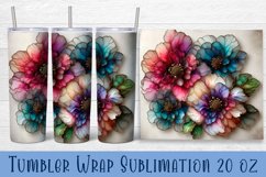 Stained glass tumbler wrap | Flower stained glass tumbler Product Image 1