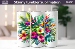 Tropical Flowers Clipart | Tropical Flowers Sublimation Product Image 2