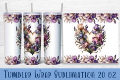 Beautiful flowers Tumbler Wrap | Irises Flower Tumbler Product Image 1