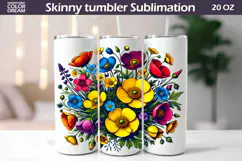 Buttercup Wildflower Clipart | Daisy Wildflowers Sublimation Product Image 4